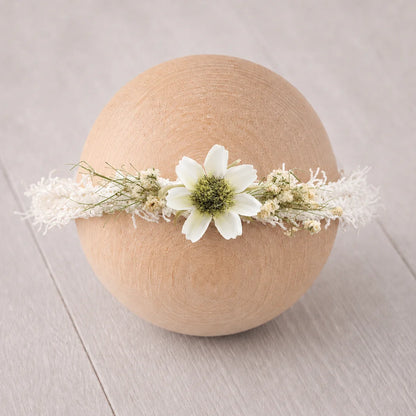 Floral Newborn Headbands for Photography Props Handmade Infant Girl Flower Wreath Baby Headband Newborn Photoshoot, Accessories