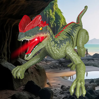 2.4GHz Remote Control Dinosaur Toys, Walking Robots Model with Lights and Sound for Kids Gifts