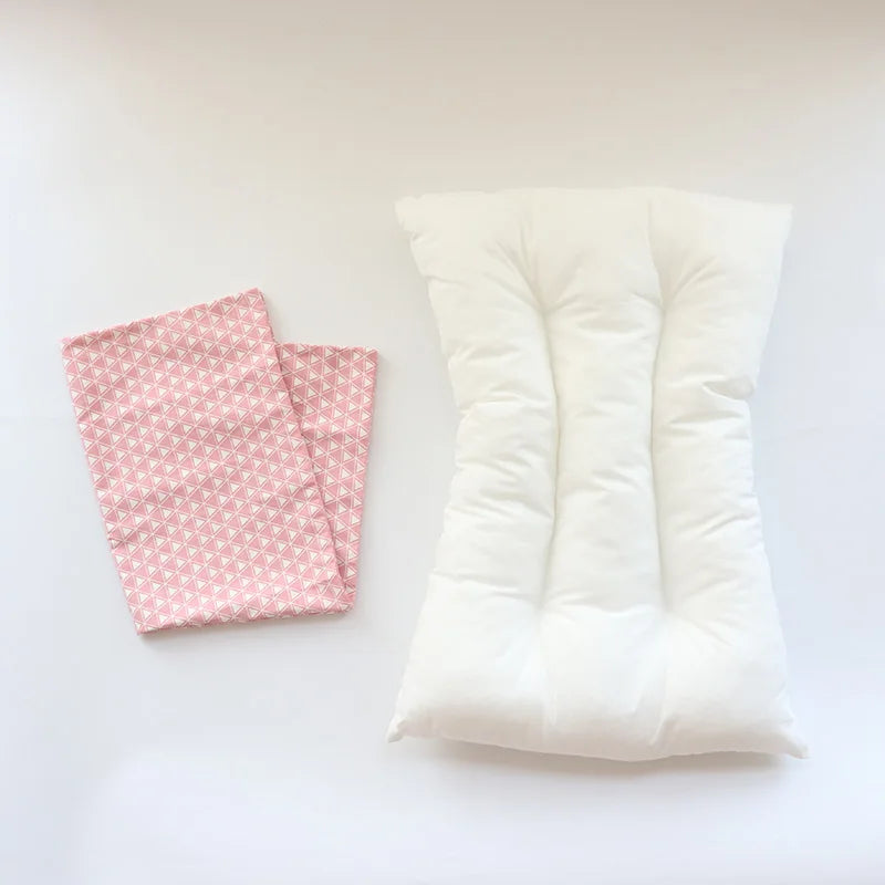 Kids Pillow with Pillowcase Set For Toddler Infant Soft Children Sleeping Pillow Core Cover for Baby Nursery Crib Travel 30x50cm