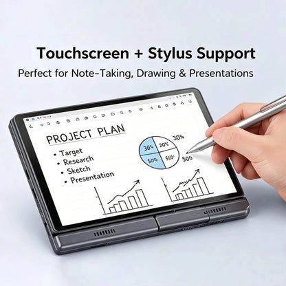 2025 New 8 Inch Oushedi Mini Laptop Intel N95 Quad Core Touch Screen Slim Portable Windows 11 Pro Notebook For Student Office