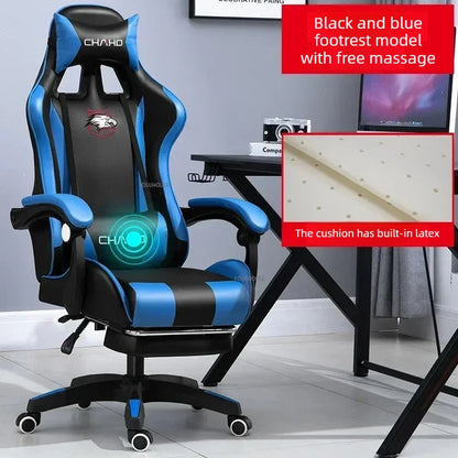 Modern Professional PC Computer Gamer Chair Light Luxury Leather Office Chair Internet Cafe Racing Esports Comfortable Furniture