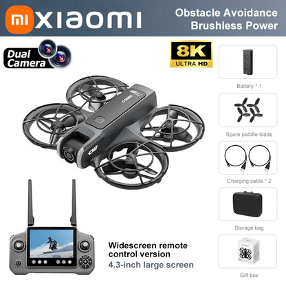 Xiaomi D2 Drone 8K Aerial HD Intelligent Avoiding Obstacle with Larger Screen Remote Control Folding Brushless Power GPS Drone