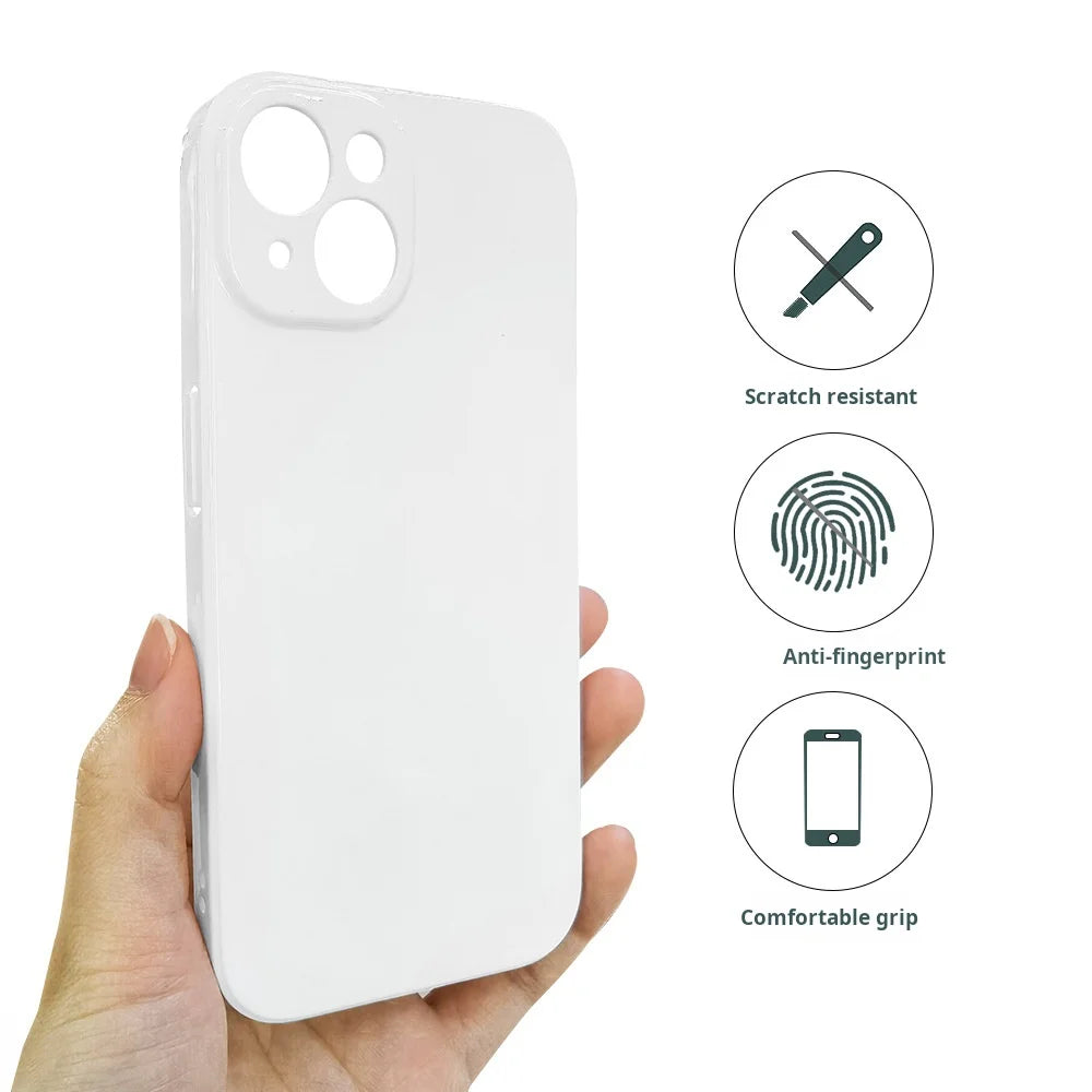 10pcs Blank Sublimation Case for iPhone 17 16 15 14 13 Samsung S25 S24 Thermal Transfer Soft TPU Hard PC Mobile Back Covers