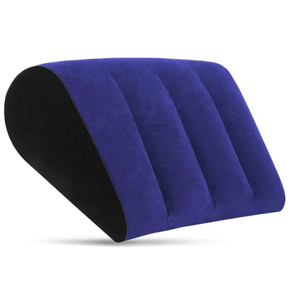 Inflatable Wedge Support Pillow Foldable Body for Leg Back Support Portable Ergonomic Wedge for Reading Yoga Car Travel