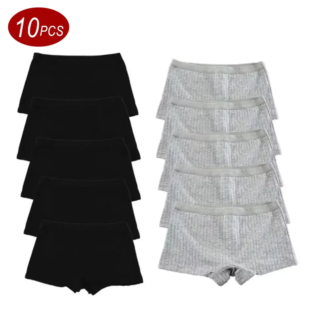 10PCS Fast Shipping M-XL 95% Cotton Boxer Shorts Women Sports Panties Yoga Panty for Female Underpants