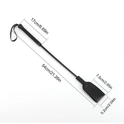 21Inch Riding Crop with Handle Equestrian Training Horse Whip PU Leather Outdoor Portable Pointer for Horses