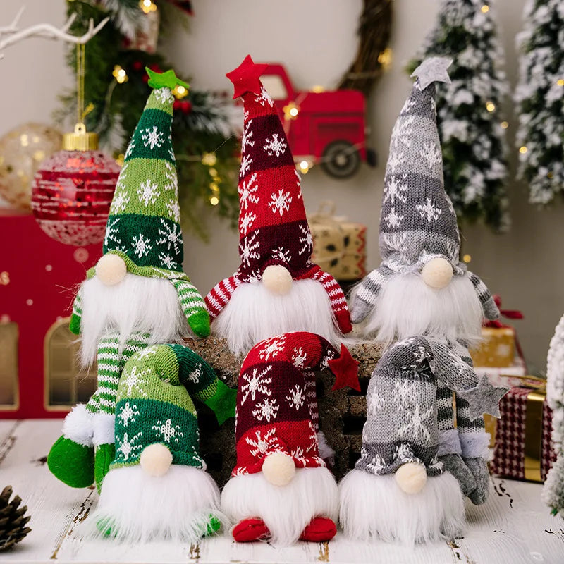 20/30cm LED Faceless Doll Elf Gnome with Lights Christmas Decoration Home Merry Christmas Navidad Children New Year Gift  2025