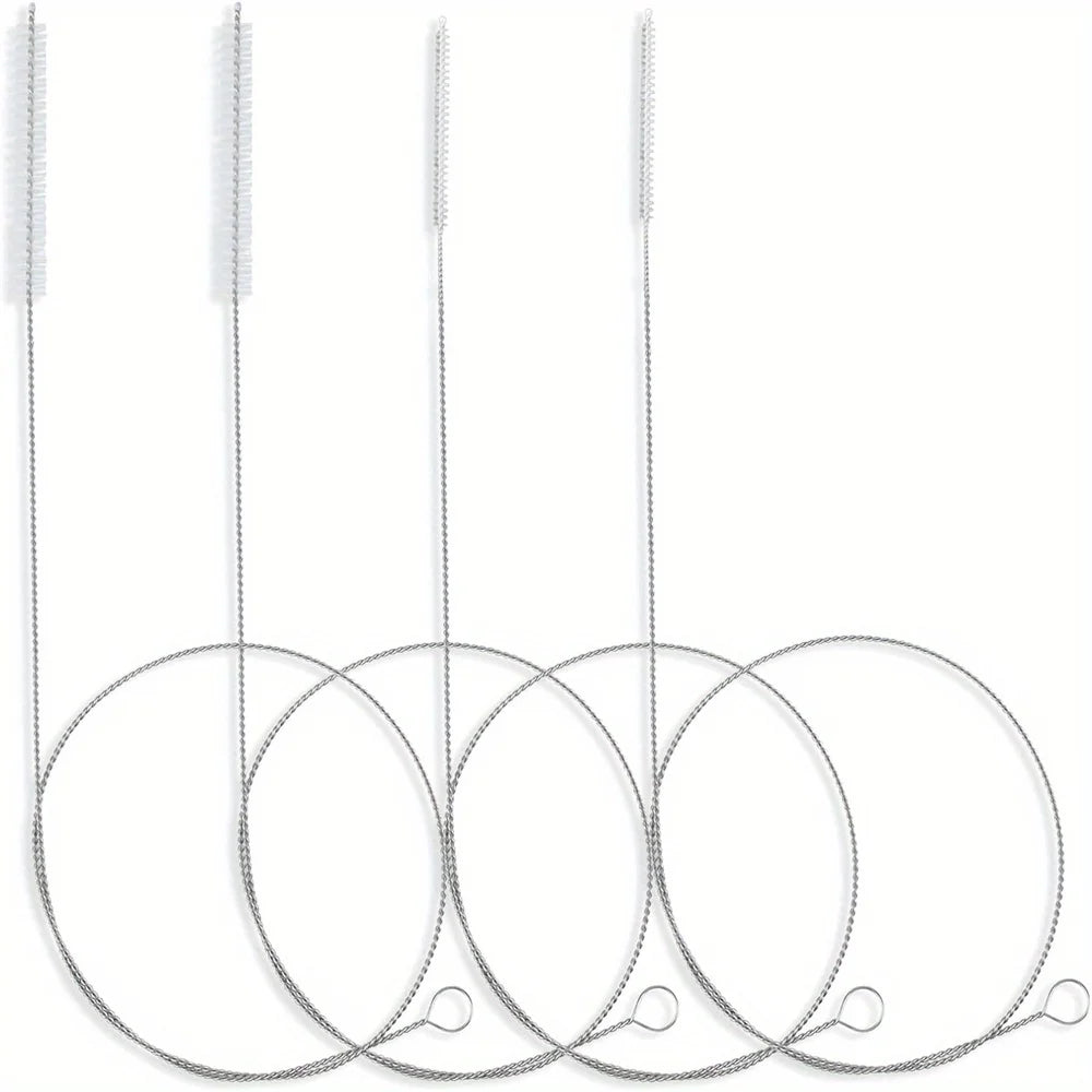 4pcs/pack 40 Inches Brush Cleaner for Cleaning Straw, Kegerator, Feeding Tube, Siphon Hose, Sunroof Drain, Refrigerator Drain, 2
