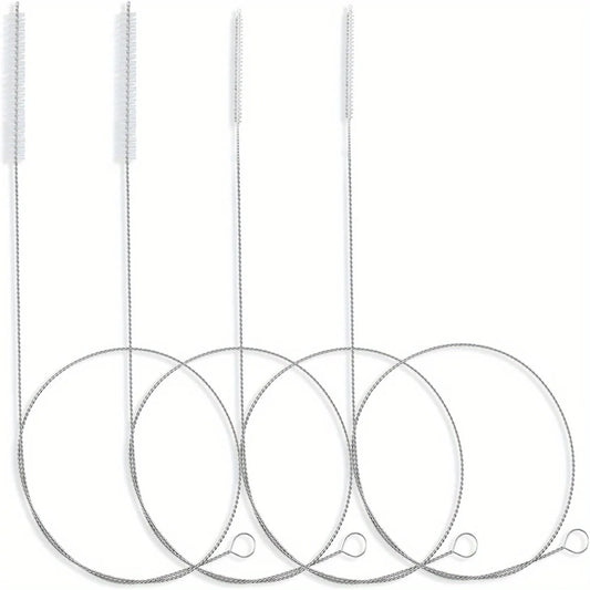 4pcs/pack 40 Inches Brush Cleaner for Cleaning Straw, Kegerator, Feeding Tube, Siphon Hose, Sunroof Drain, Refrigerator Drain, 2