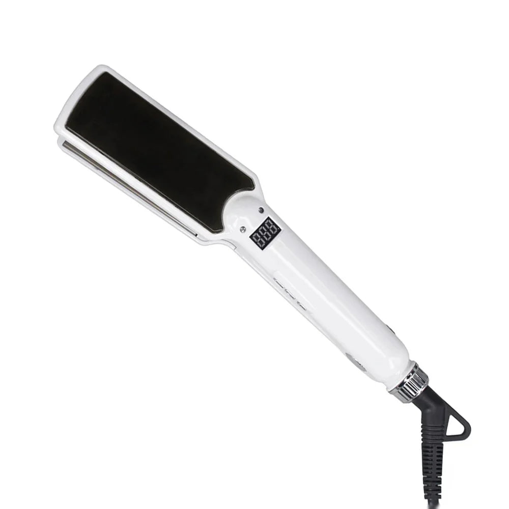 Hair Straightener Titanium 480F High Temperature Professional Wide Plates Irons PTC Treatment Hair Flat Iron and Brush
