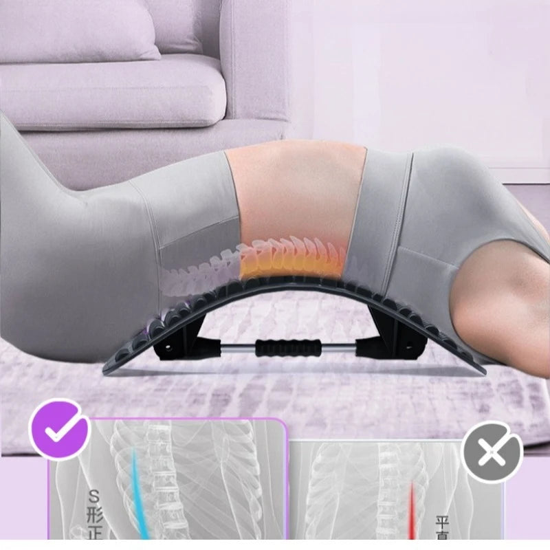 Best-seller 12Magnets Lumbar Vertebrae Relaxer Humpback Correction Shaping Back Stretcher Back Pain Relief Stretching Massager
