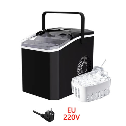 Countertop Portable Ice Maker Quick Production Bullet‑Style Hollow Ice Cubes Compact Ice Making Machine for Home & Outdoor
