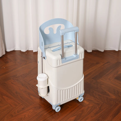 BunnyFly Kid Mom Suitcase with Seat for Children Can Sit To Ride Trolley Luggage Baby Travel Carry Case Multifunction Boardable