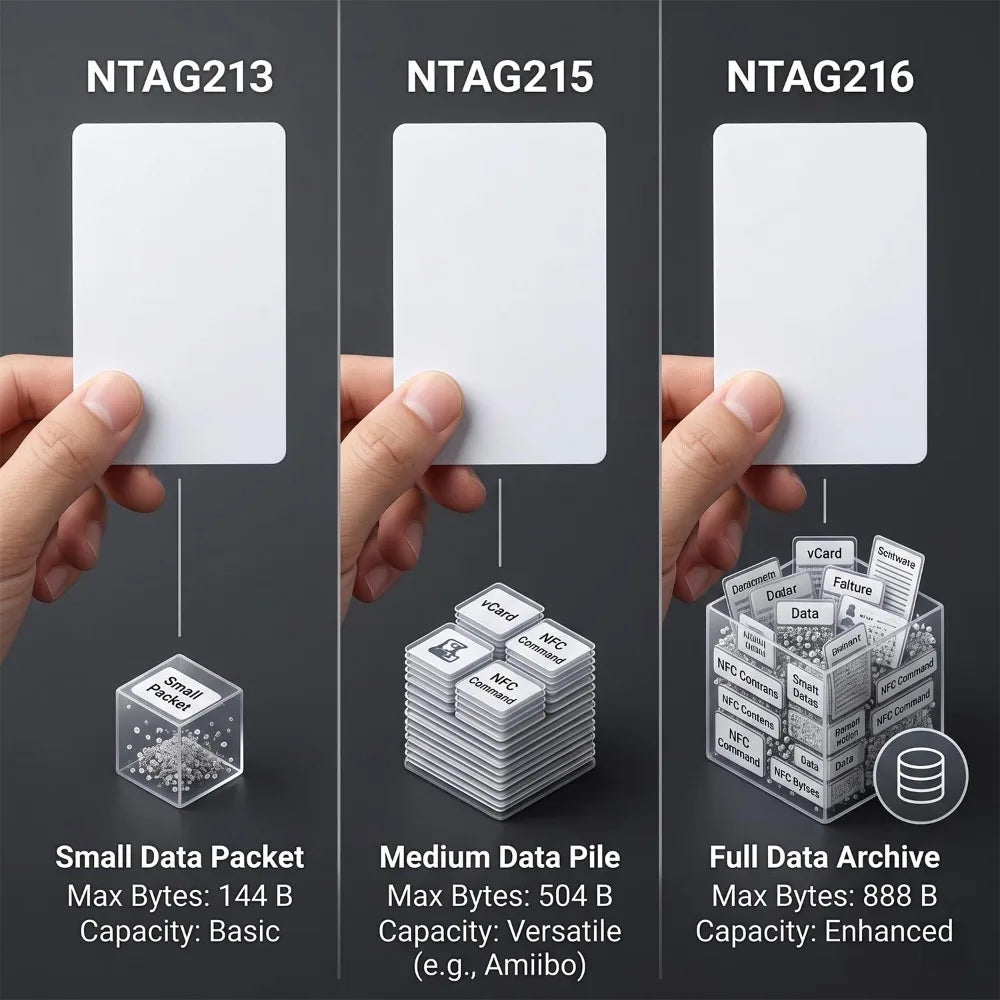 2-50PCS NFC216 NFC215 NFC213 Ntag 213 Chip TAG ISO14443A RFID PVC White Cards For all NFC Android IOS Phone Blank PVC Keycard