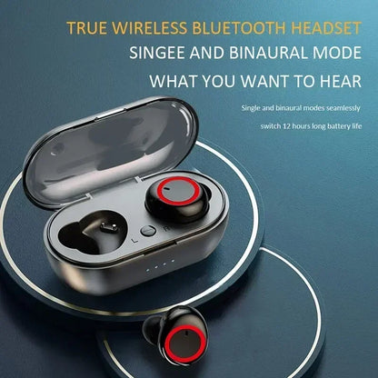 Wireless Bluetooth 5.0 Earphones 9D Stereo Headset with Mic Y50 TWS Touch Control Sport Earphones Waterproof Earbuds LED Display