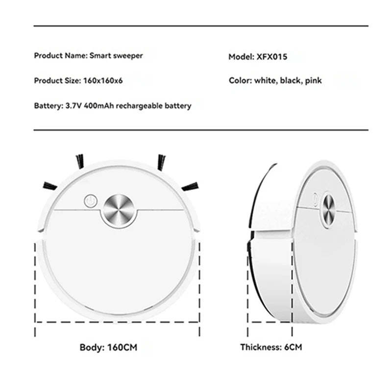 Smart Vacuum Cleaning Robot Mini Mopping Suction And Sweeping Integrated Fully Automatic Cleaning Sweeping Robot