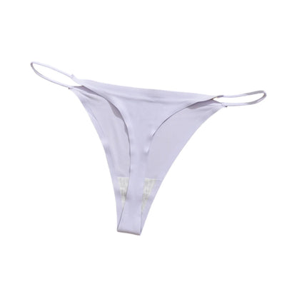 Ice Silk Underwear Trendy Thin Strap Ladies Underwear Plus Size Underwear Lightweight Stretchy Breathable Smooth Soft Underwear