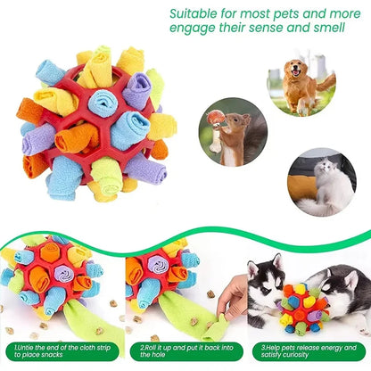 Hot Sale Interactive Dog Toy - Sniffing Ball for Hiding Treats - Rubber Puzzle Ball for Mental Stimulation Pet Supplies
