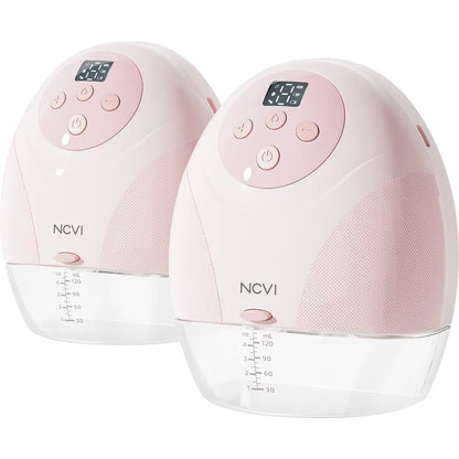 NCVI Hands Free Breast Pump, Double Wearable Breast Pump, Electric Breast Pump with 4 Modes & 9 Levels