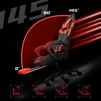 Reclining Backrest Chair E-sports Chair Lights Bluetooth Speaker LED Display Gaming Chair Anchor Chair Massage Chair Gaming