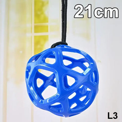 Hanging Hay Feeder Chew Resistant Horse Goat Sheep Toy Ball Stress Relief Outdoor Feeding