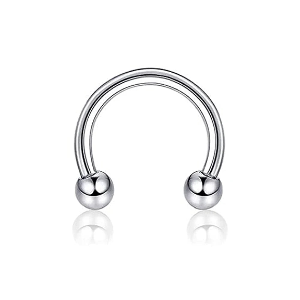 31 Styles 16G Surgical Steel 1 Pcs Nose Septum Rings Piercing Jewelry Horseshoe Cartilage Earring Eyebrow Lip Retainer 8mm 10mm
