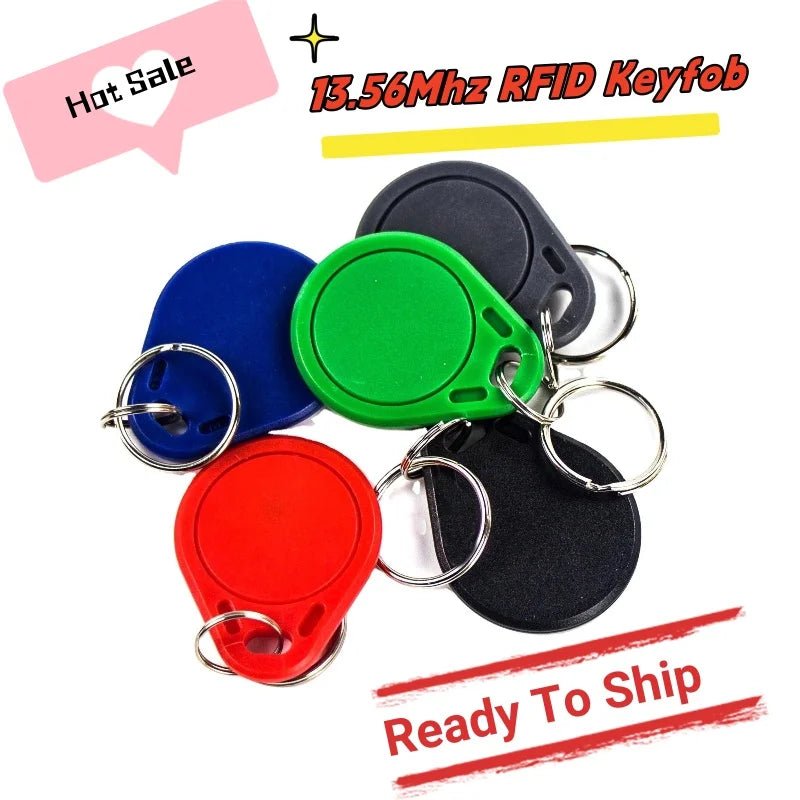 5P 13.56Mh S50 Classic 1K Smart Tag NFC RFID Keychain Mi-fare Keyfob High Frequency MF Keytag Proximity Card  for Access Control