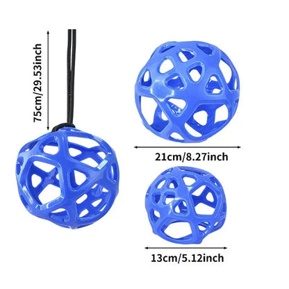Hanging Hay Feeder Chew Resistant Horse Goat Sheep Toy Ball Stress Relief Outdoor Feeding