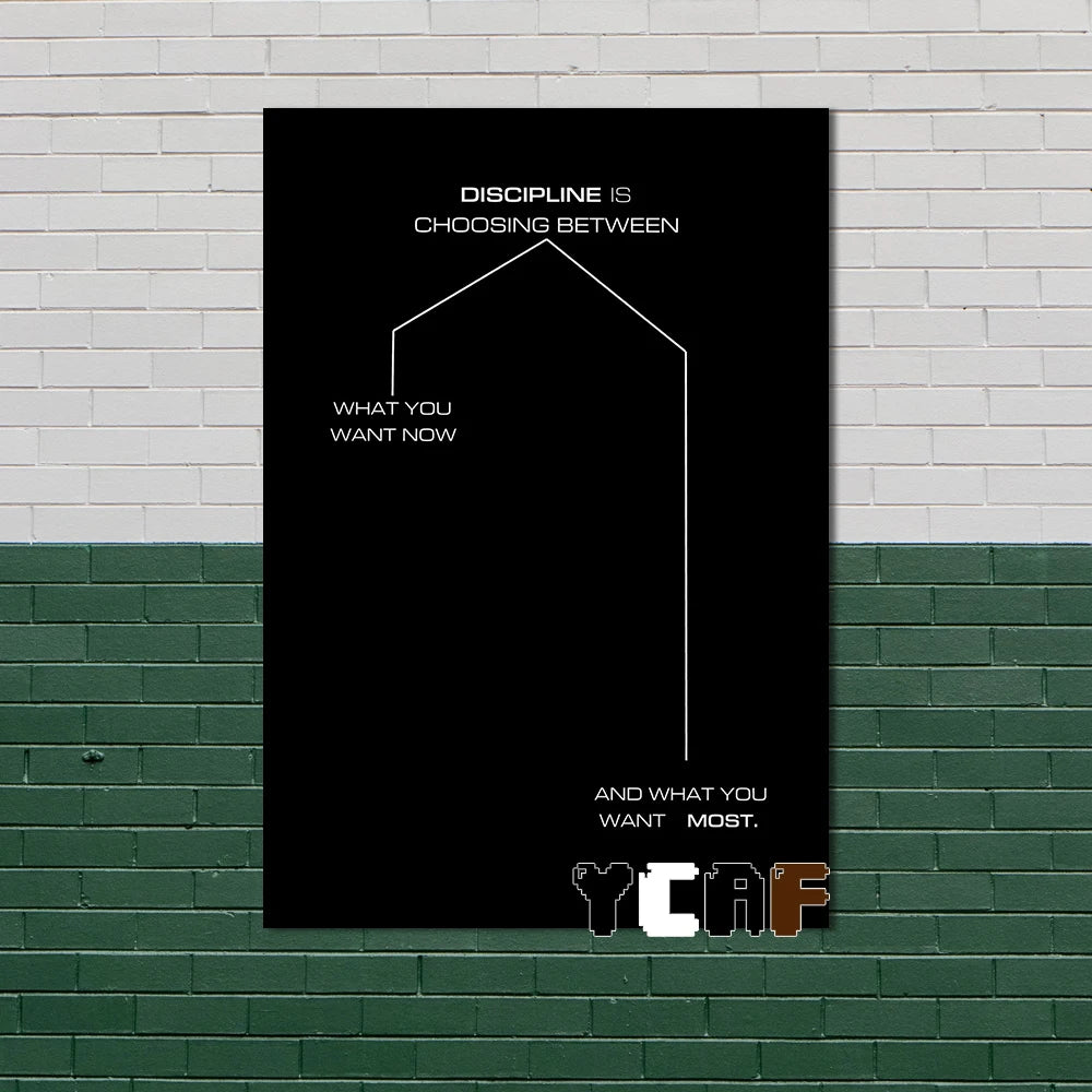 Motivational Quotes Black Minimalist Poster Canvas Aesthetic Decor for Office Quote Wall Art Decoration Gym Inspirational Poster