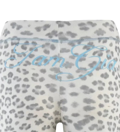 gia slim fit letter printed open thread design hooded zipper short jacket pants set