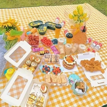 Waterproof Non-woven Fabric Picnic Mat, Portable Moisture Resistant Beach Mat for Outdoor Camping Travel
