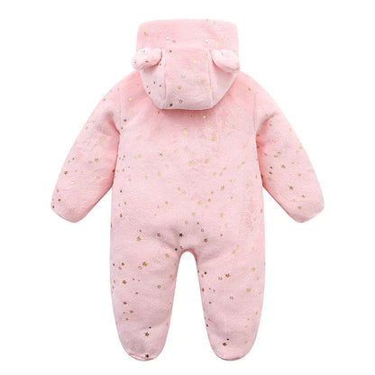 Newborn Baby Clothes Flannel Autumn Winter Baby Boys Girls Rompers Cartoon Newborn Bodysuit Soft Warm Jumpsuit for Babies 0-12M