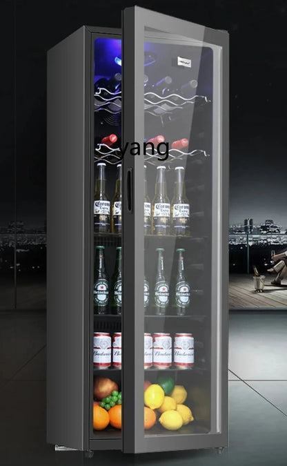 LTT Tea Drinks Office Mini Refrigerator Transparent Single Door Commercial Refrigerated Cabinet