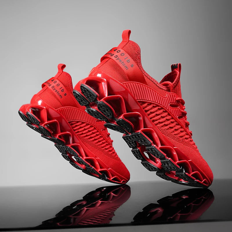 Men's Mixed-Color Air Mesh Sneakers | Lace-Up Casual Shoes | Running and Everyday Wear