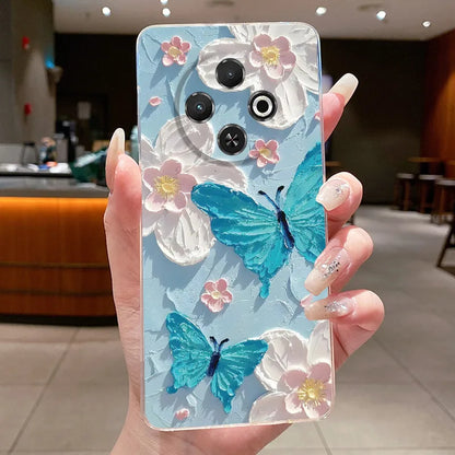 For Tecno Spark 30C Case kl5 kl5n Aesthetic Butterfly Flower Clear Soft Silicone Back Cover Techno Spark 30C Phone Case k15 k15n