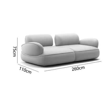 LXSnail sofa Cheney fabric  minimalist straight row size apartment backrest sofa