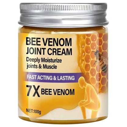 Water Ice Levin 7X Bee Venom Joint Cream, Fast Acting & Lasting, Deeply Moisturizes Joints & Muscles with Turmeric & Coconut Oil