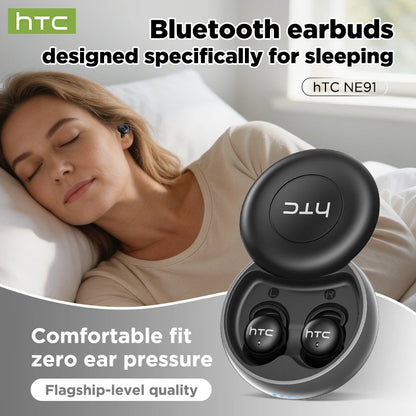 HTC Original Sleep Aid Earbuds Wireless NE91 Bluetooth Earphones Noise Reduction Headphones Long Battery Life Fit Side Sleeper