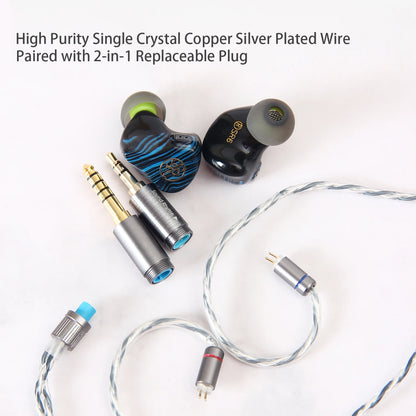 Sound Rhyme SR6 HIFI Earphones 1DD + 2BA + 2PD+ 1BC Multi-Driver In-Ear Earbuds Hybrid Driver Gaming Wired Earphones