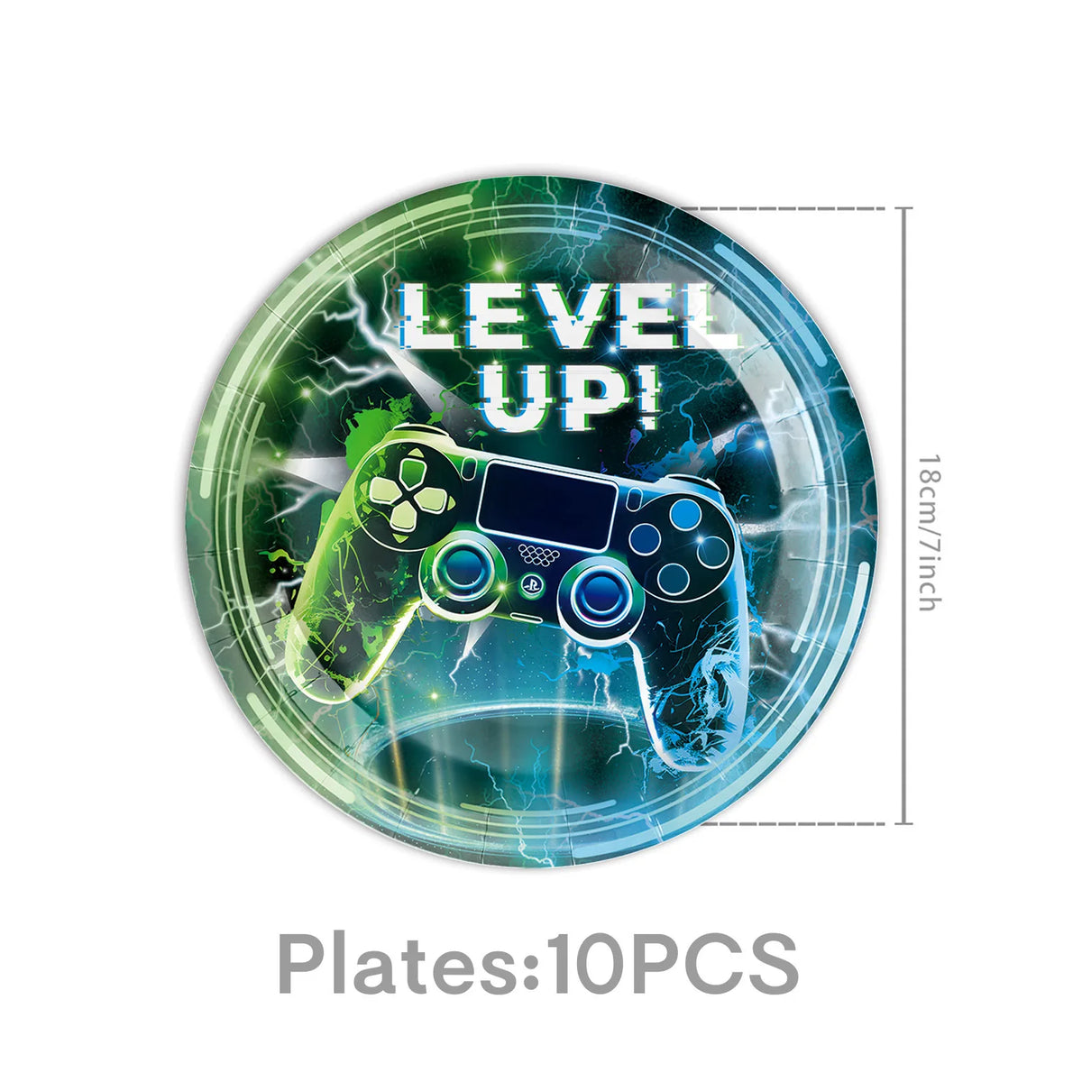 Happy Video Game Themed Birthday Party Decorations Set Tableware Plates Cups Cake Topper Gift Bags Banner Party Supplies Favors