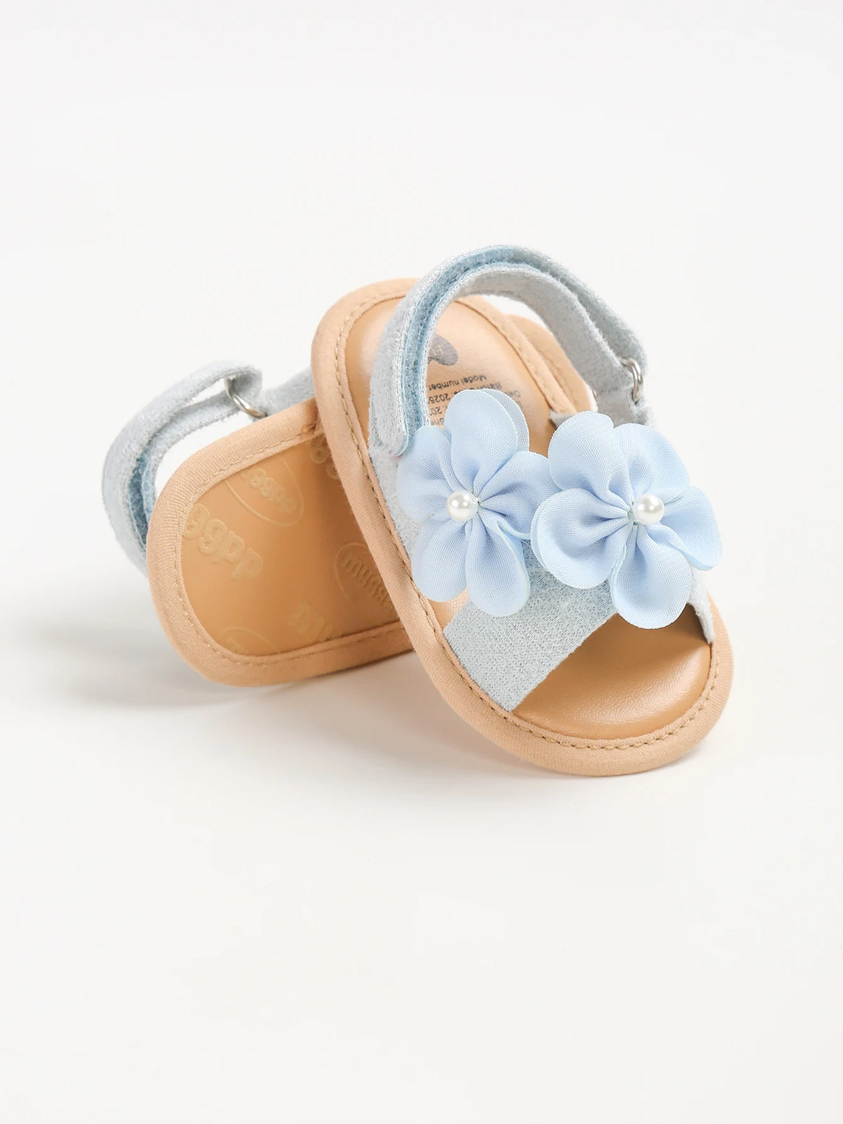 Baby Summer Sandals, PU Non-Slip Soles, Soft Flat Shoes for Infants, Suitable for Learning to Walk Indoors and Outdoors.