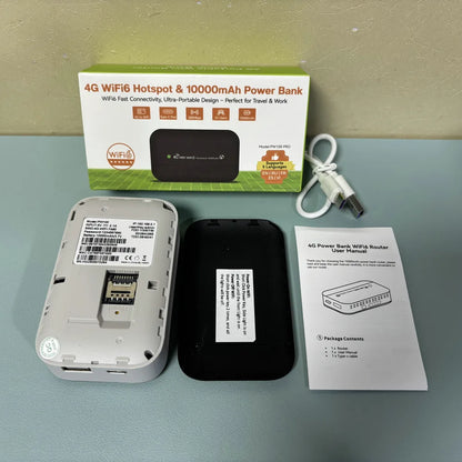 PW100 4G Router 150Mbps Outdoor Wireless Router Portable Wifi Hotspot Pocket MobileModem With Sim Card Slot 10000mah power bank