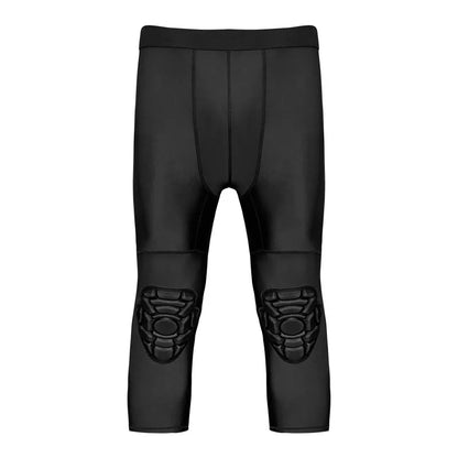 Impact Resistant Goalkeeper Clothing- Men's Compression Jersey & Shorts for Football Basketball Sports