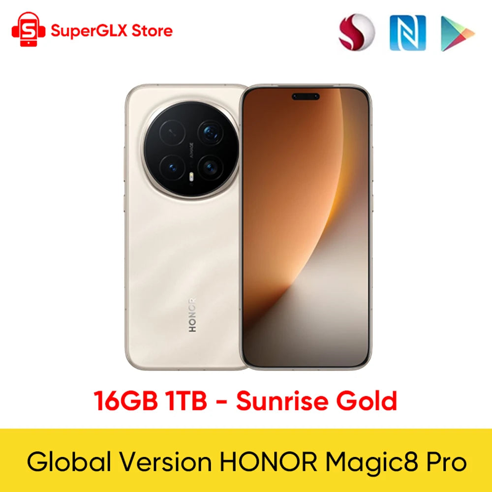 HONOR Magic8 Pro Global Version 5G Smartphone Magic 8 Pro Snapdragon 8 Elite Gen 5 6.71'' 120Hz OLED Display 100W Fast Charge