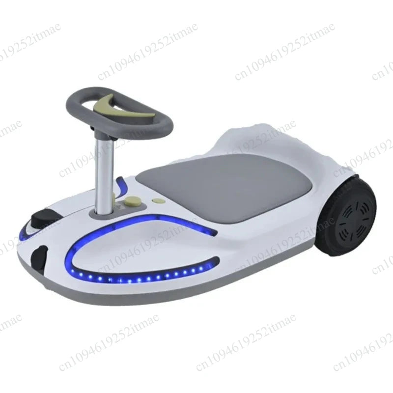 Portable Rechargeable Electric Hover Kart, Anti‑Rollover Ride‑On Scooter for Kids & Adults Outdoor Entertainment