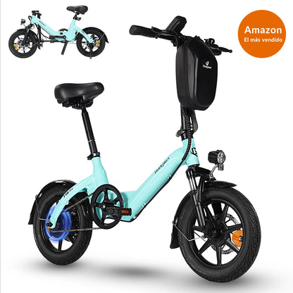 Bodywel T16Pro Folding Electric Bike | 250W Motor 14-Inch Wheels | Commuter E-Bike with Disc Brakes