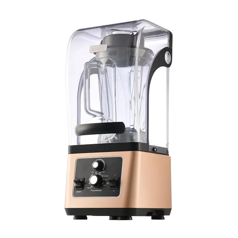 Milk Tea Shop Equipment Commercial Sand Ice Machine Sound Insulation with Hood Noise Reduction Automatic Ice Crusher