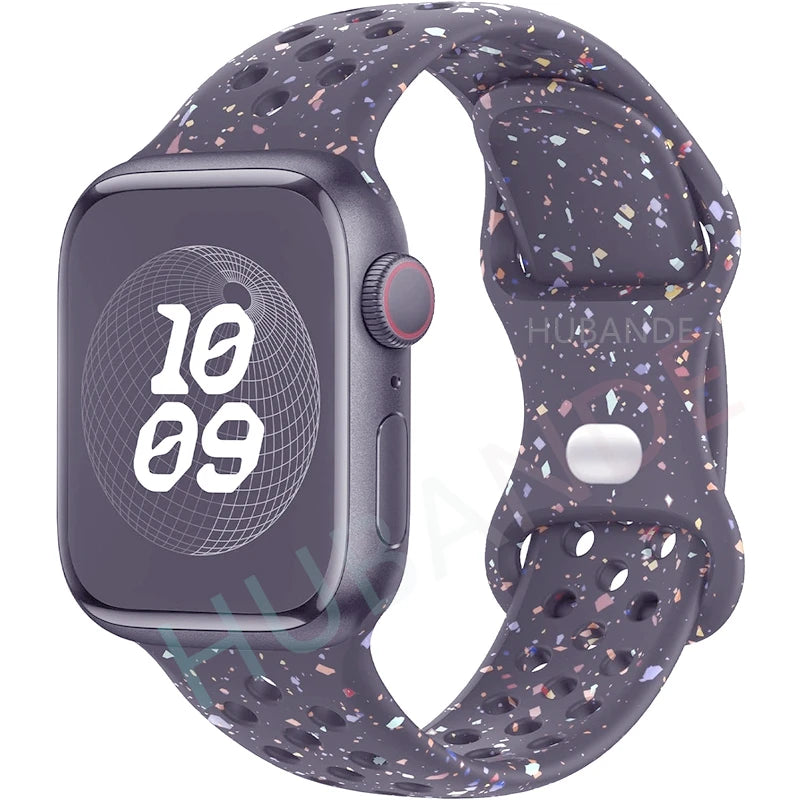 Strap For Apple Watch Band 44mm 49mm 45mm 40mm 41mm 38mm 42mm correa Breathable sports bracelet iwatch series 8 SE 7 6 5 9 Ultra