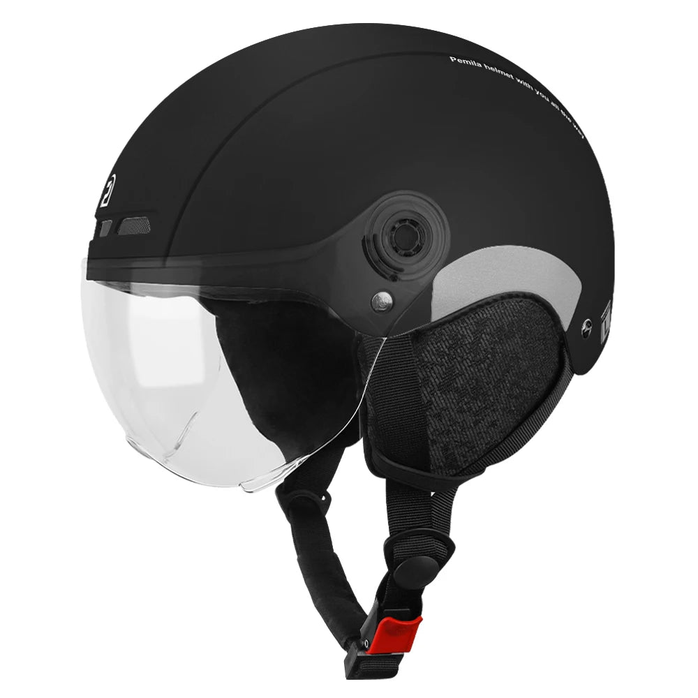 PEMILA Cycling Helmet With Goggles Lens Bicycle Helmet MTB Road Bike Reflective Sticker E-Bike Motorcycle Men Women Bike Helmet
