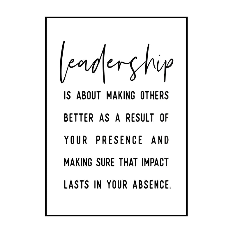 Motivational Poster Success Quotes Print Leadership Canvas Painting Success Wall Art Picture for Living Room Office Home Decor